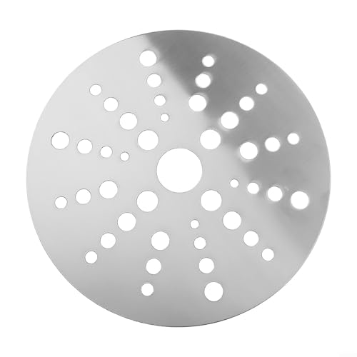 Eawfgtuw Piastra adattatore per diffusori di calore in acciaio inox a induzione, per pentole in vetro, casseruole, pentole non magnetiche (19,8 cm)
