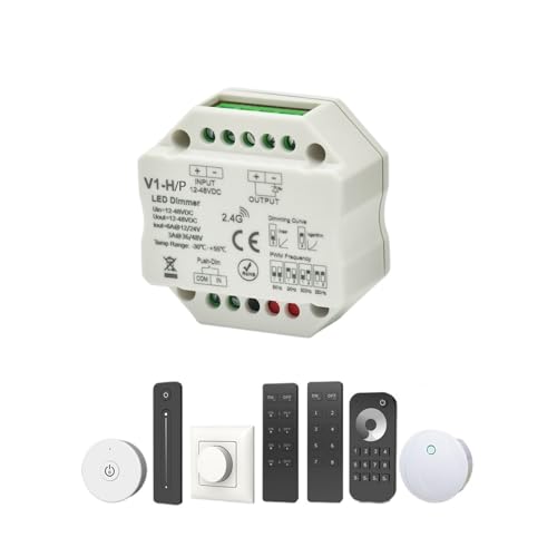 Variateur LED PWM 24V avec télécommande tactile sans fil 2,4G