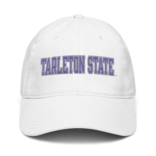 Gorra ajustable oficial Tarleton State Texans blanca miniatura 2