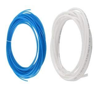 VT RoRO/UV Supply Pipe/Tube/Hose for All RO Water Filter Systems (White and Blue, 3 m/1/4-inch)