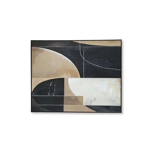 Signature Design by Ashley Ewanford Modern Geometric Framed Wall Art, 50 x 40 Inches, Black & Light Brown by Signature Design by Ashley - Used condition - Image 5
