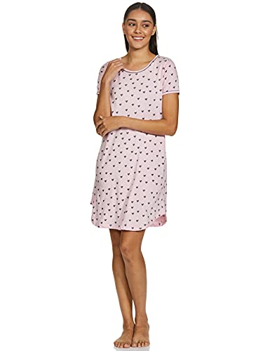 Image of A.T.U.N. (ALL THINGS UBER NICE) Womens Printed Cotton Round Neck Knee Length Regular Dress