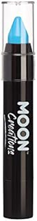 Moon Creations Face Paint Stick Body Crayons | Black | 3.2g | Sweat Proof & Water-Resistant Face Paint | Cruelty Free, Made in UK | For Kids, Adults, Fancy Dress, Festivals, Halloween