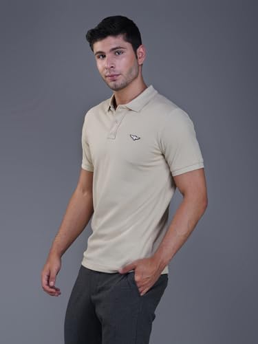 Image of Zvezda Men's Cotton Polo T-Shirt /European Fit /Half Sleeve Casual Wear for Daily Use /Soft Breathable Fabric /Stylish & Comfortable Polo for Office, Outing & Everyday Wear
