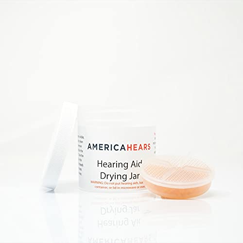 America Hears Hearing Aid/Amplifier Dry Jar and Dehumidifier (Removes Moisture and Protects Components)