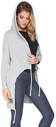 FUTURO FASHION  Sensible Women's Hoodie Long Sleeve Parka Style Long Cardigan with Hood Universal Size 8-16 UK FT2061