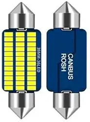 Lâmpada LED Festoon 39mm com 36 LEDs SMD 3014, Cor 4300K Neutra, Compatível com Canbus, Ideal para Iluminação Interna Automotiva, Luz de Teto e Placa (Branco-quente | Torpedo/Festoon/C5W/C10W)