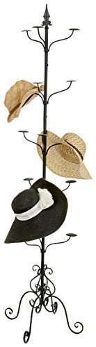 Displays2Go BDRMULTIBK Wrought Iron Hat And Coat Rack thumb #3