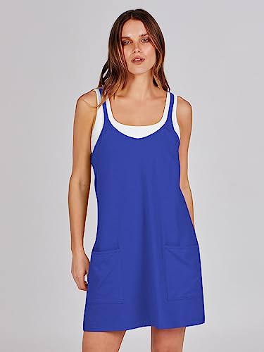Image of ANRABESS Women Athletic Dress Summer Tennis Workout Active Sports Mini Romper Dress Built in Shorts Travel Vacation Clothes