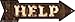 SMART BLONDE Help Bulb Letters Novelty Mini Metal Arrow MA-452