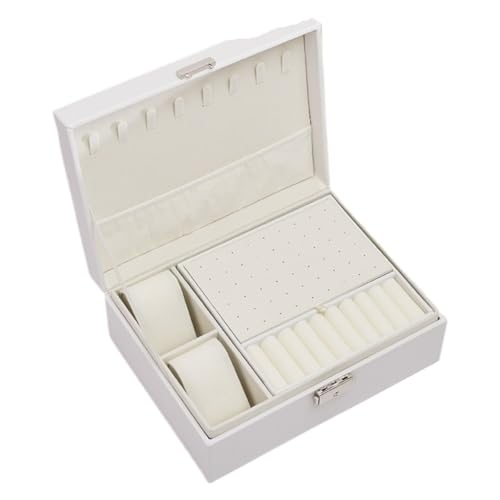 Boîte à bijoux grand coffret multicouche aux finitions soignées