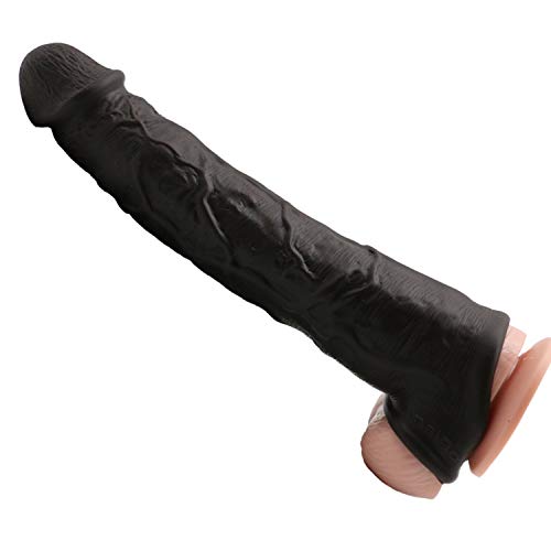 Amalgo XL Large 8.5 Inch Strentch 2020 New Privacy Packaging. Black Silicone penile