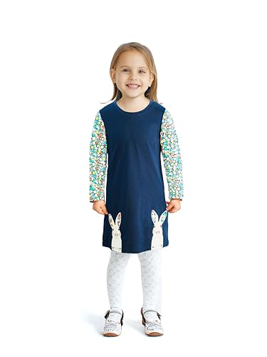 Toddler Girls Colorful Casual Dress Short Sleeve Dress Girls Summer Clothes