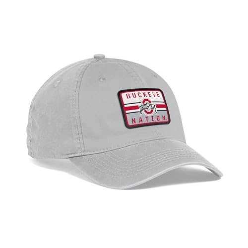 Casquette réglable de l'État de l'Ohio : capuchon argent en taille unique mixte respirant
