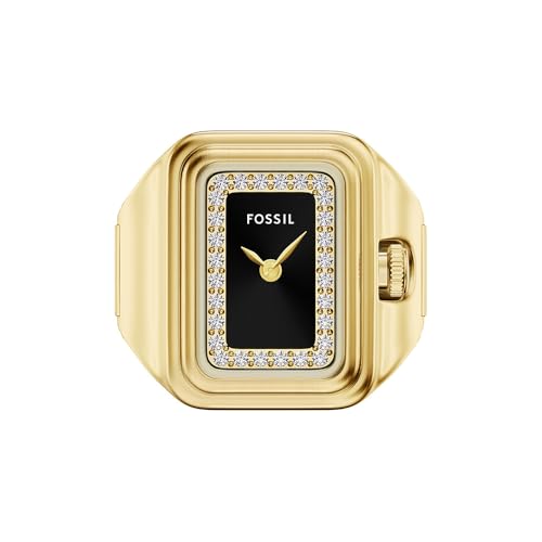 Image of Fossil Raquel Watch Ring Gold Quartz Stainless Steel Watch ES5447