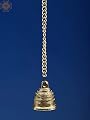 Exotic India 2" Small Brass Temple Bell - Brass
