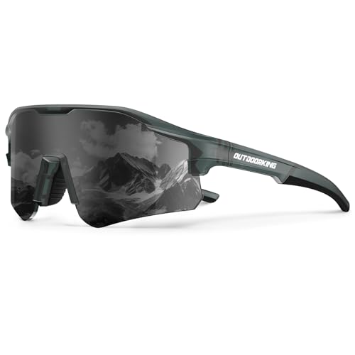Image of Sport Polarized Sunglasses for Men and Women, Stylish and Lightweight Cycling Sunglasses with UV400 Protection
