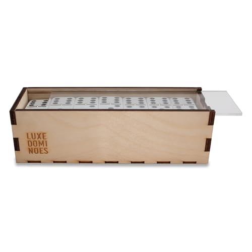 Deluxe Modern Domino Set Double Six miniatura 4