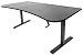 VIVO Black Height Adjustable Stand Up Desk Frame, Crank System, Workstation with 3 Section Table Top | Frame and Desktop Combo (DESK-KIT-1M1B)