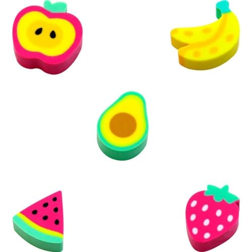 CIS Mini Borracha Fantasia Frutas - Pote com 20 unidades