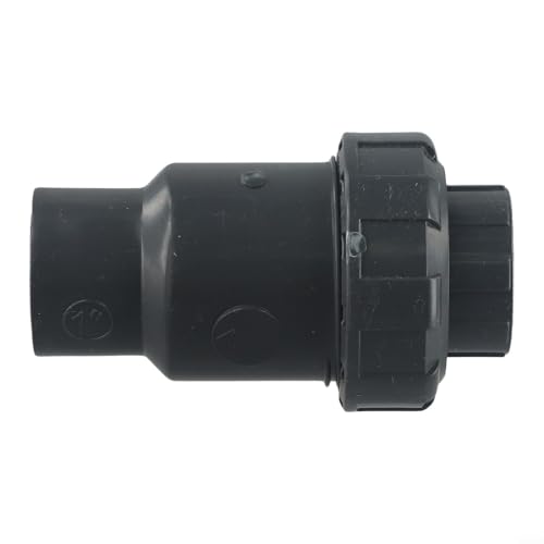 Volakebeing Válvula antirretorno de PVC de 32 mm para estanque y piscina sobre el suelo, repuesto de válvula de clorador, resistente a grietas de larga duración