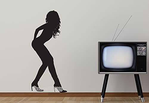 Stickers muraux danse fille autocollants de décoration salon pour habiller un grand mur vide