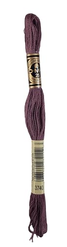 Image of DMC 6-Strand Embroidery Cotton Bundle - Antique Violet Color Family -4 Skeins of Thread - 8.7yd Skeins