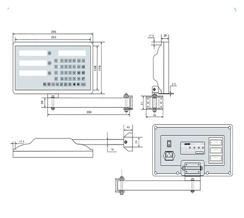 Pantalla Digital DRO-2V para Torno y Fresadora miniatura 2