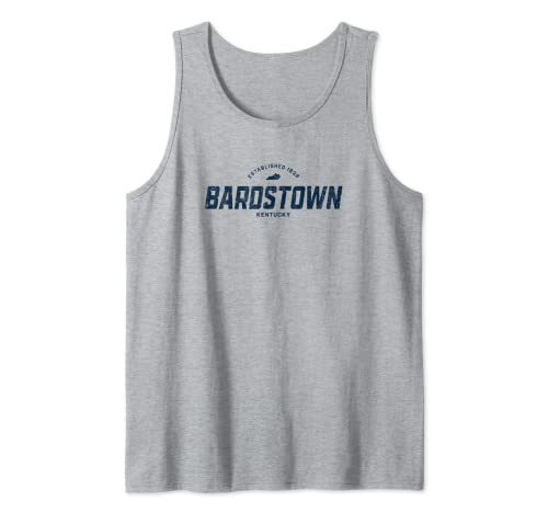 Bardstown Kentucky KY Vintage Athletic Navy Logo deportivo Camiseta sin Mangas