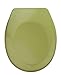 Produktbild WENKO WC-Sitz Mod. Bergamo antibakteriell Duroplast Kratzfest bruchsicher rostfreie Edelstahlbefestigung Maße 37 x 44 x 4 cm grün