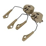 COMBATGEAR ARC Rail Adapter Compatible with Howard Leight Impact Sports Series of Earmuffs DE