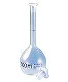 298mm Altura Matraz aforado, PMP, transparente, 1000 ml, NS 24/29, tapón en PP