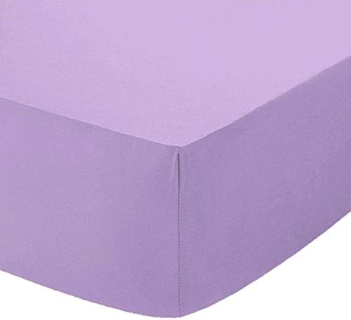 Queens Land Home Extra Deep 16"(40cm) Non Iron Percale Plain Pollycotton Fitted Sheet-(Pillow Case, Cream)