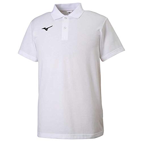 [ミズノ] トレーニングウェア ポロシャツ 半袖 スタンダード 32MA9195 ホワイト/ブラック 2XL