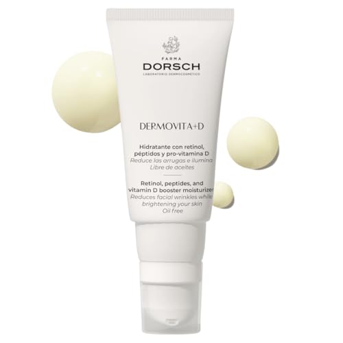 FARMA DORSCH- Hidratante Facial Mujer Antiedad OIL FREE. Dermovita + D. Retinol. Péptidos, Pro Vitamina D (50 ml (Paquete de 1), Antigua)