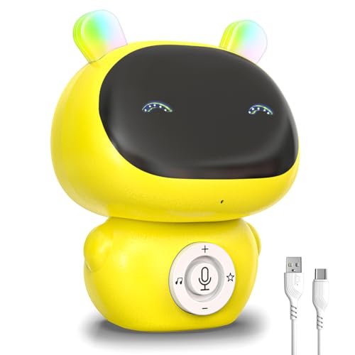 Image of Mirana Mr. Robot | Smart Interactive Talkback Toy for Kids | USB Rechargeable Type-C | in-Built Music | Best Gift for Boys & Girls 2 3 4 5 6 7 8+ Years (Yellow)