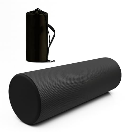 Image of PulGos High-Density Acupressure Foam Roller with Bag for Deep Tissue Massage, Muscle recovery, yoga & home workouts Relieves back, leg pain, stretching, trigger point therapy, fitness training & rehab Use