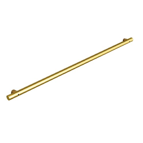 RSWZSFL Main Courante pour Escalier Intérieur Noire Rambarde de Sécurité avec Tuyau en Acier Galvanisé Industriel Rampe d'escalier pour Jardin Corridor Loft (30CM, Gold)