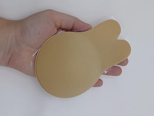 Sutiã Adesivo Invisível em Formato de Coelho Levanta Seios Reutilizável Nude Tamanho ùnico Lavavel e