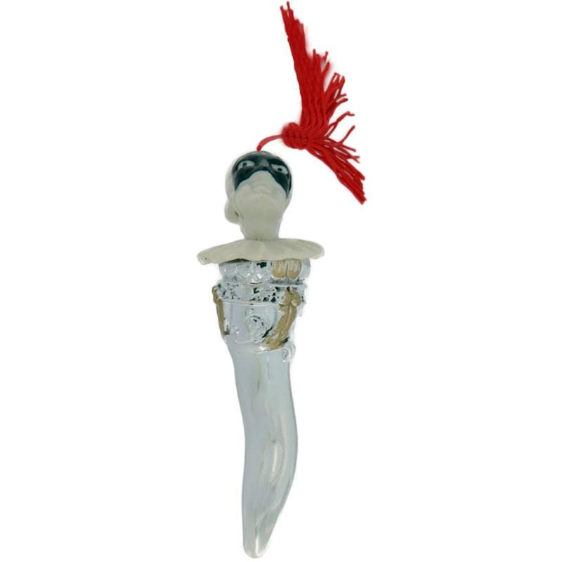 Statue Corne avec poucinelle CORNO03 amulette italienne de décoration