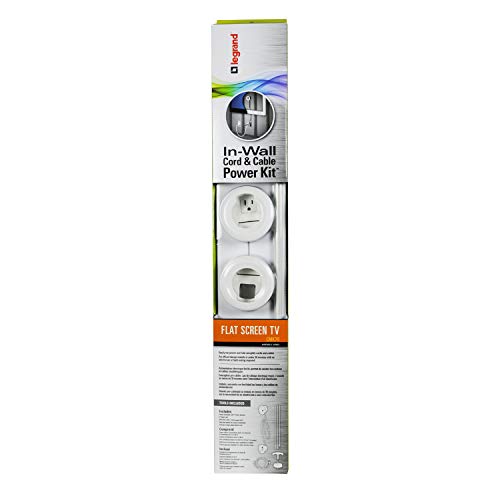 Wiremold Cord Management Kit, In Wall Flat Screen Tv Wire And Cable Hider Organizer, Recessed In Wall System, White, Cmk70 #TOP7