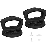 Silicone Universal Pot Lid Replacement Knobs Pan Lid Holding Handles Anti-scald Cookware Cover for Kitchen Glass Lid 2 Pack Black