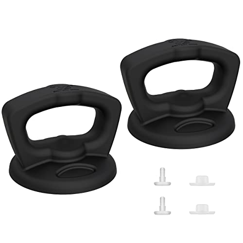 Silicone Universal Pot Lid Replacement Knobs Pan Lid Holding Handles Anti-Scald Cookware Cover For Kitchen Glass Lid 2 Pack Black #TOP14