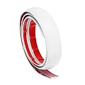 uxcell Floor Transition Strip 3.3ft Self Adhesive Carpet Transition Edging Trim Strip 1 Meter PVC Floor Strip for Height Less Than 3mm, White