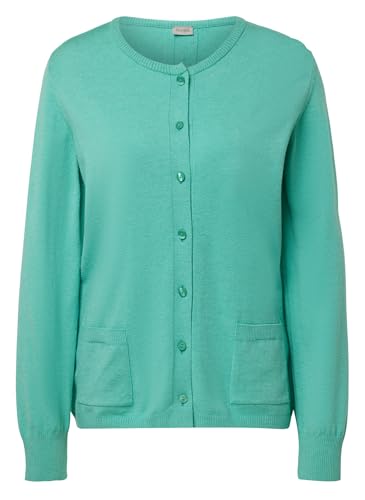 Rabe Strickjacke Unifarben in Grün für Damen