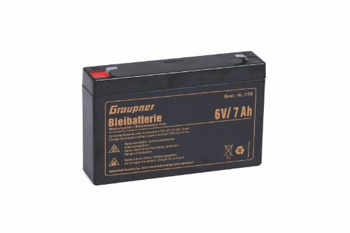 Preisvergleich Produktbild Graupner 775 - Bleiakku 6 V / 7 Ah