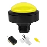 TOPPERFUN Ersatz Druckknopf mit Mikroschalter und Beleuchtung Runder Gelber Knopf für und Quiz Buzzer