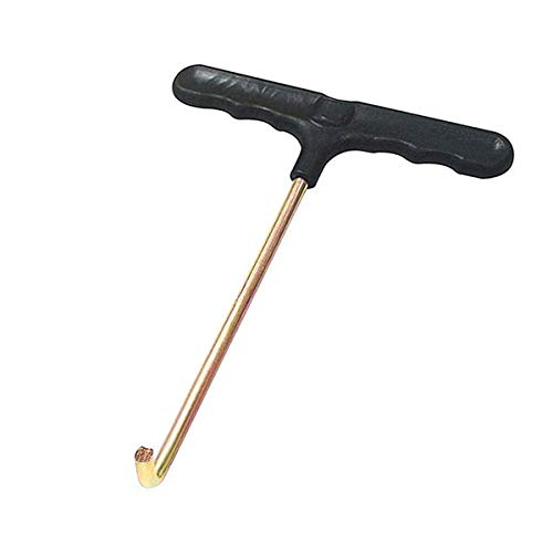 BSTHP Trampoline Herramientas Spring Pull T-Hook Metal Tent Peg Puller Herramienta de Mano Cover