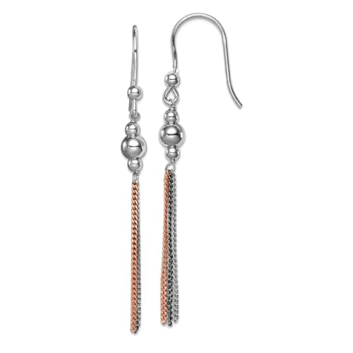 Boucles d'oreilles pendantes argent hypoallergénique anti ternissement 55x5mm