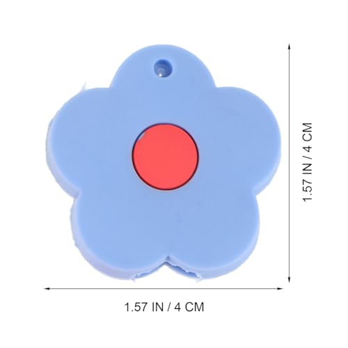 Tapas de llave de silicona con forma de flor para fundas de llaves de casa 4